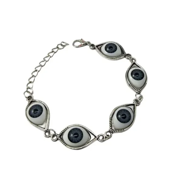 UNIQUE EVIL EYE ADJSTABLE BRACELET NWT - Picture 5 of 5
